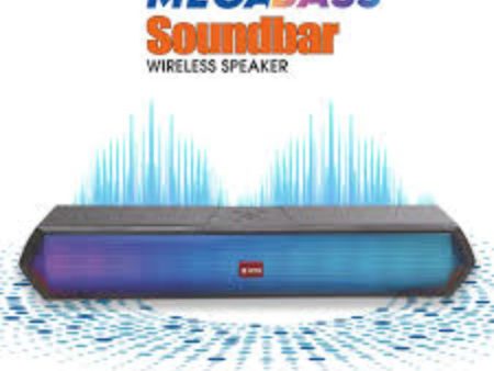 Bat - 021 Megabass Soundbar Wireless Speaker - High-Fidelity Audio & RGB Lighting For Sale