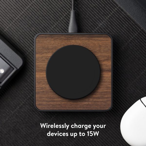 Walnut Charging Pad with Qi2 Online