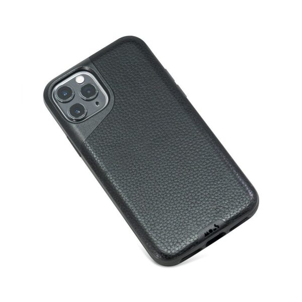 Black Leather Phone Case - Contour Hot on Sale