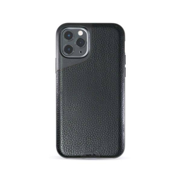 Black Leather Phone Case - Contour Hot on Sale