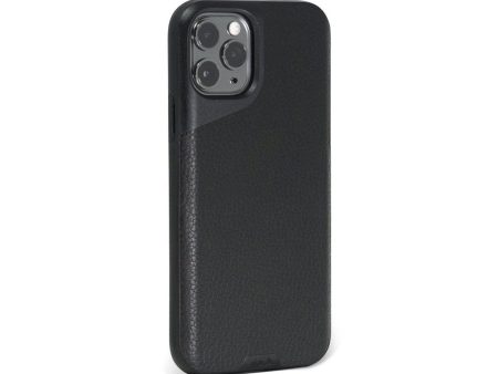 Black Leather Phone Case - Contour Hot on Sale