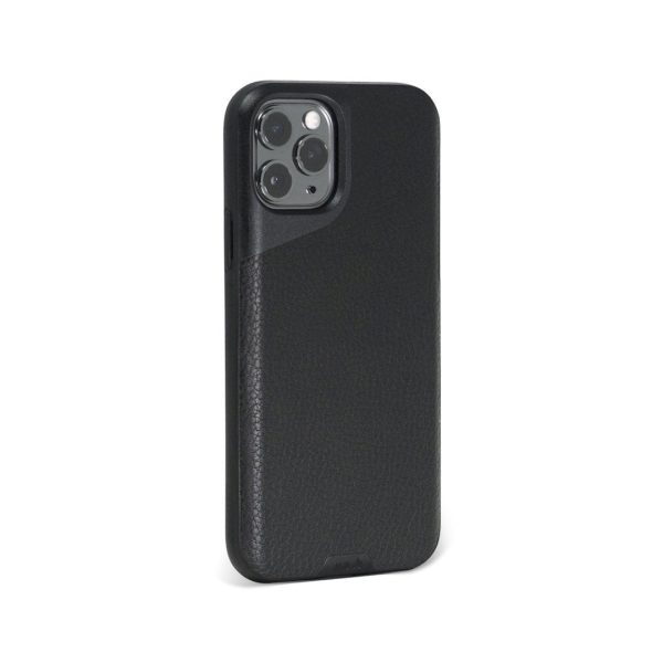 Black Leather Phone Case - Contour Hot on Sale