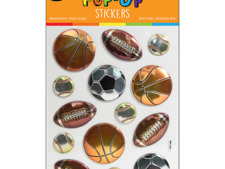 Sports Balls Pop-Up Stickers Hot on Sale