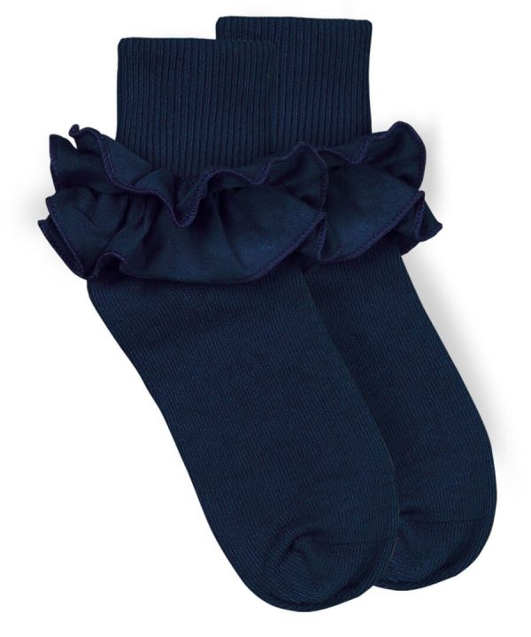 Misty Ruffle Lace Turn Cuff Socks Online Hot Sale