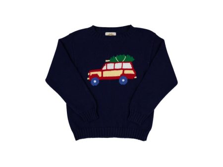 Isaac Intarsia Sweater Jeep Hot on Sale