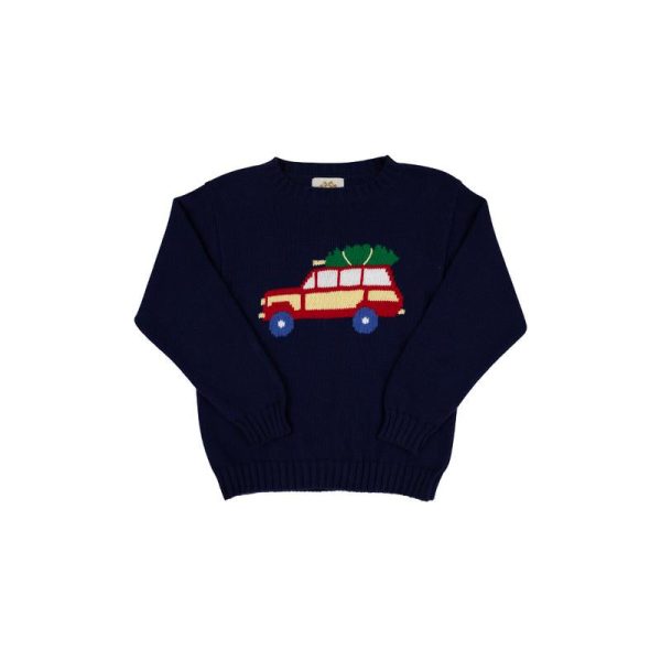 Isaac Intarsia Sweater Jeep Hot on Sale