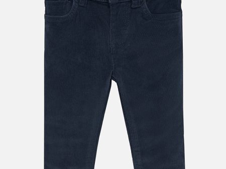 Basic Slim Fit Cord Trousers Discount