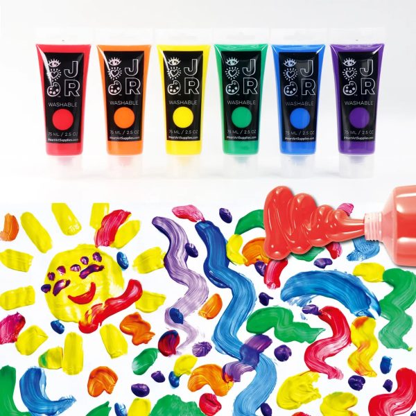 JR 6 Washable Fingerpaints For Cheap