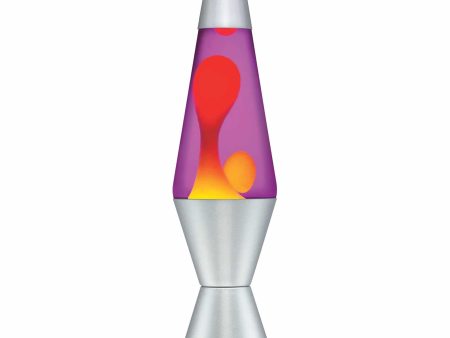 Lava Lamp-Yellow Purple Silver-14.5  Online Hot Sale