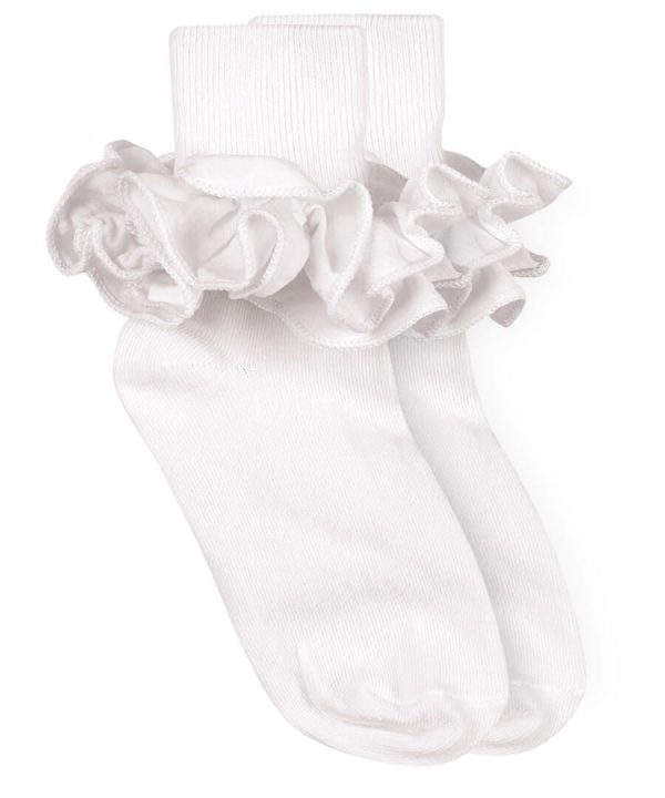 Misty Ruffle Lace Turn Cuff Socks Online Hot Sale