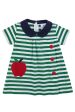 Stripe Yoke Dress w Apple on Sale