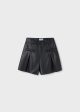 Leather Pleated Shorts For Sale