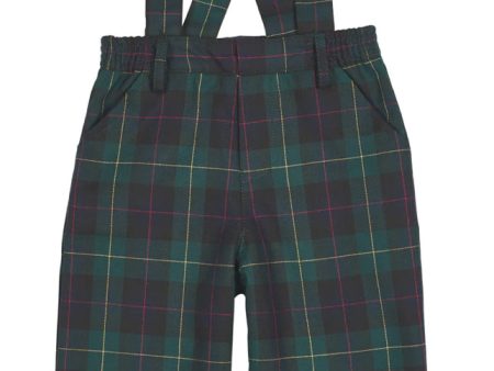 Plaid Pant with Removable Suspenders on Sale