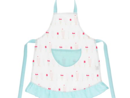 Print Ruffle Apron Hot on Sale