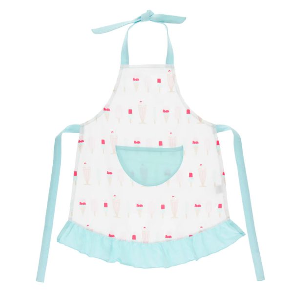 Print Ruffle Apron Hot on Sale