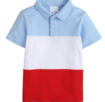 Color Block Short Sleeve Polo Sale