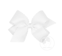 Grosgrain Hair Bow w Scalloped Edge Online now