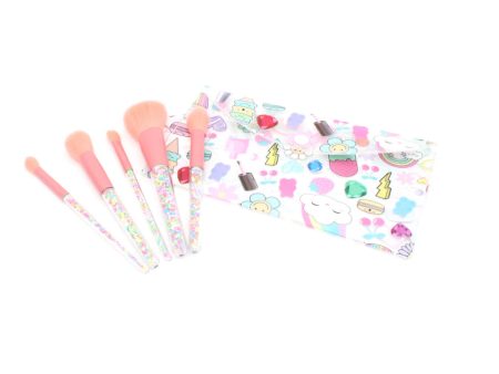 Assorted Makeup Brushes in Pouch Cheap