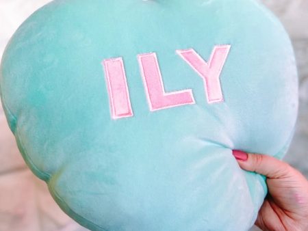 ILY Heart Fleece Plush Online Sale