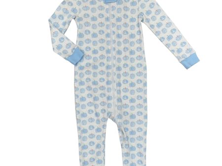 Boys Zip Up Pumpkin Jammies For Discount