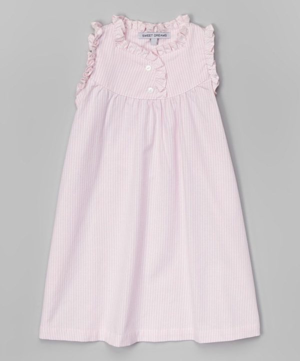 Pink Stripe Gown Online Hot Sale