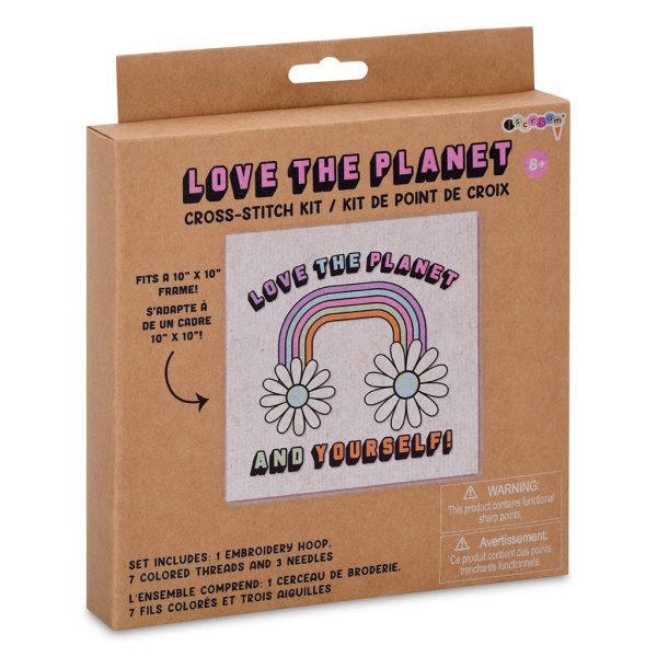 Love the Planet Cross Stitch Kit Hot on Sale