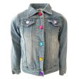 Rainbow Pearl Denim Jacket Sale