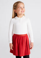 Velvet Accordion Pleat Skirt on Sale