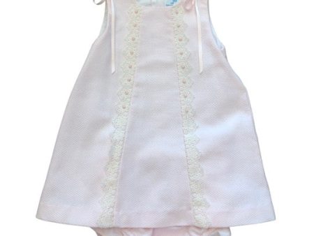 Pink Pique A-Line Bloomer Set Online now