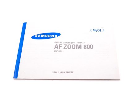 Samsung AF Zoom 800 (Quartz Date)  Instructions Online now