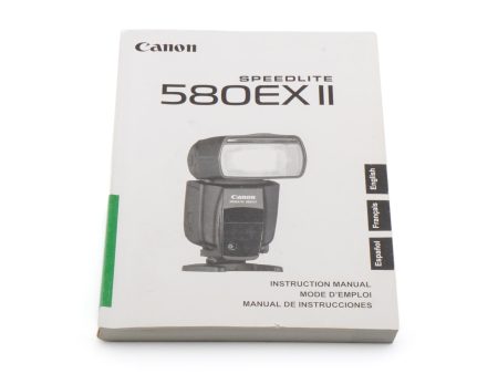 Canon 580EX Speedlite II Instruction Manual For Cheap