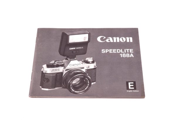 Canon Speedlite 188A Instructions Online now